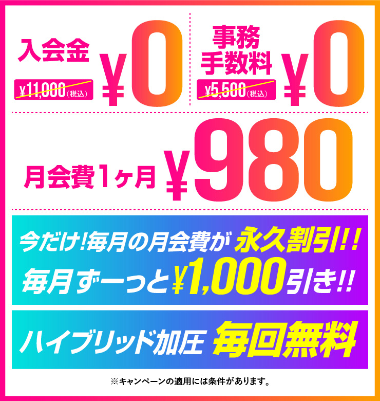 新規入会キャンペーン